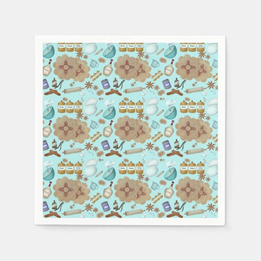 New Mexico Biscochito Cookies Zia Sun Serviette (Vorderseite)