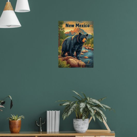 New Mexico Black Bear Poster (Wohnzimmer 1)