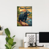 New Mexico Black Bear Poster (Heimbüro)