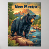 New Mexico Black Bear Poster (Vorne)