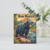 New Mexico Black Bear Postkarte (Stehend Vorderseite)