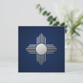 New Mexico Blue Einladung (Stehend Vorderseite)