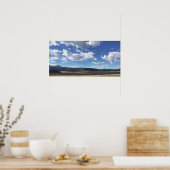 New Mexico Blue Sky Friedlich Clouds Fotografie Poster (Küche)