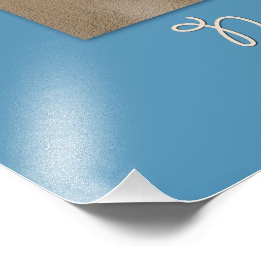 New Mexico Blue Window Foto Print (Ecke)