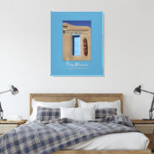 New Mexico Blue Window Wrapped Canvas Leinwanddruck (Insitu (Schlafzimmer))