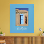 New Mexico Blue Window Wrapped Canvas Leinwanddruck (Insitu (Wohnzimmer))