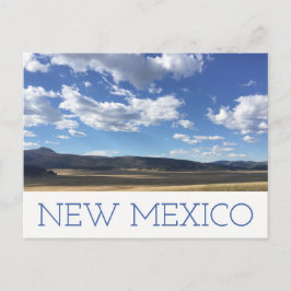 New Mexico Bright Blue Sky & Mountains Postcard Postkarte