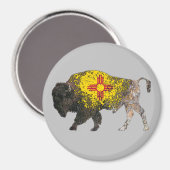 New Mexico Buffalo Spirit Magnet (Vorderseite/Rückseite)