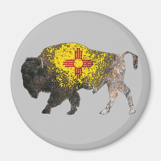 New Mexico Buffalo Spirit Magnet (Vorne)