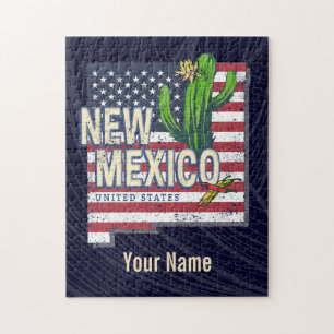 New Mexico Bundesstaat Vereinigte Staaten Karte Vi Puzzle