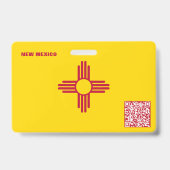 NEW MEXICO - Child ID - USA Flag Background Abzeic Ausweis (Back)