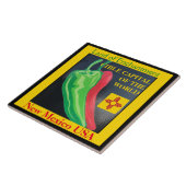 New Mexico Chile Land der Verzauberung Rot oder Gr Fliese (Seite)