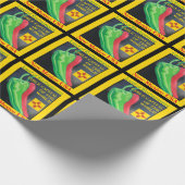 New Mexico Chile Land der Verzauberung Rot oder Gr Geschenkpapier (Ecke)