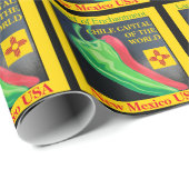 New Mexico Chile Land der Verzauberung Rot oder Gr Geschenkpapier (Rolleneckpunkt)