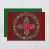 New Mexico Christmas Einladungspostkarte (Vorne/Hinten)