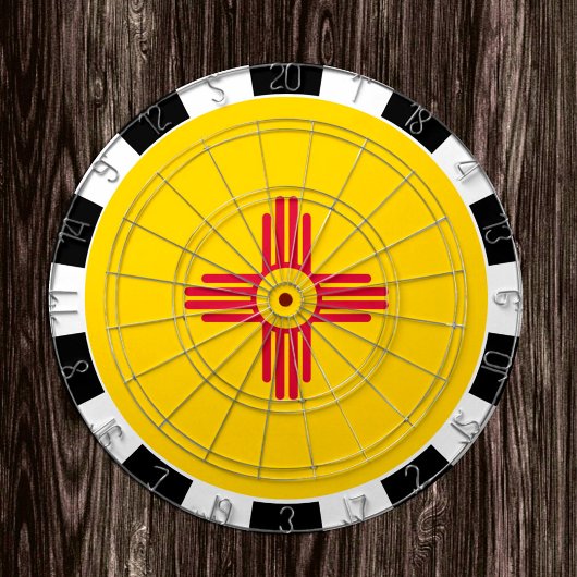 New Mexico Dartboard & New Mexico Flag / Board Dartscheibe