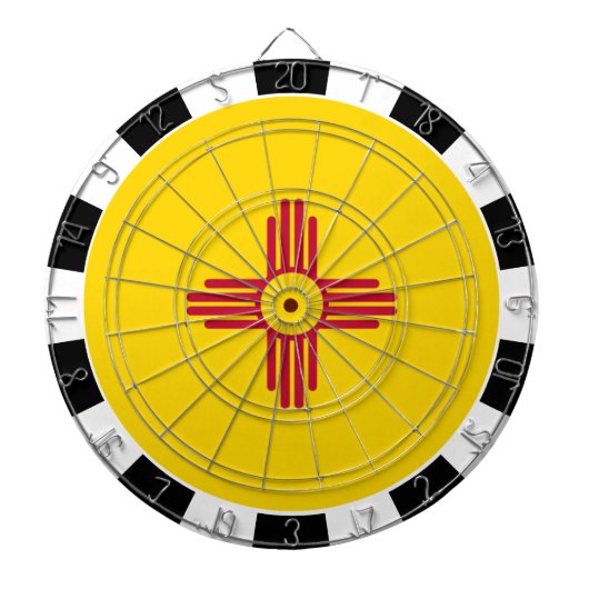 New Mexico Dartboard & New Mexico Flag / Board Dartscheibe (vorne)