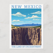 New Mexico das Land der Verzauberung USA Reisen Postkarte (Vorderseite)