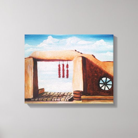 New Mexico Doorway Leinwanddruck (Vorderseite)