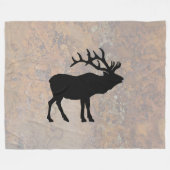 New Mexico Elk Fleecedecke (Vorderseite (Horizontal))