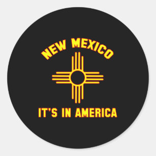 New Mexico Es Ist In Amerika _1  Runder Aufkleber