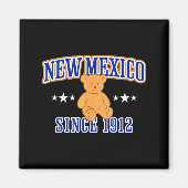 New Mexico Est. 1912, Nm Usa Patriotic Teddy Bear Magnet (Vorne)