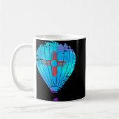 New Mexico Festival Hot Air Balloon Zia Gift  Kaffeetasse (Links)