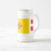 NEW MEXICO FLAG BIERGLAS (VorderseiteRechts)