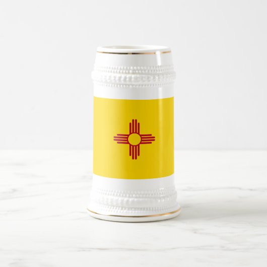 NEW MEXICO FLAG BIERGLAS (Mittel)