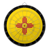 New Mexico Flag Dartboard & New Mexico / Spiel Dartscheibe (vorne)