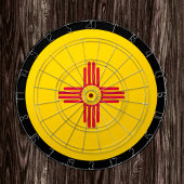 New Mexico Flag Dartboard & New Mexico / Spiel Dartscheibe