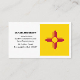 New Mexico Flag Elegante Business Cards / USA Visitenkarte
