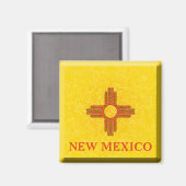 NEW MEXICO FLAG MAGNET (Vorderseite/Rückseite)