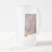 New Mexico Flag Map City Tasse (VorderseiteRechts)