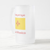 New Mexico Flag Map City Tasse (Vorderseite Links)