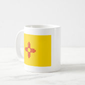 New Mexico Flag + Map Tasse (Vorderseite Links)