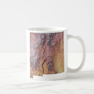 New Mexico Flag + Map Tasse
