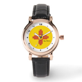 New Mexico Flag & New Mexico Fashion USA /design Armbanduhr