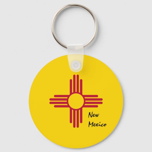 New Mexico Flag & New Mexico Patrioten / Sport Schlüsselanhänger (Rückseite)