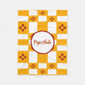 New Mexico Flag Red Zia Yellow Fleecedecke (Vorderseite)