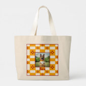 New Mexico Flag Red Zia Yellow Jumbo Stoffbeutel (Rückseite)