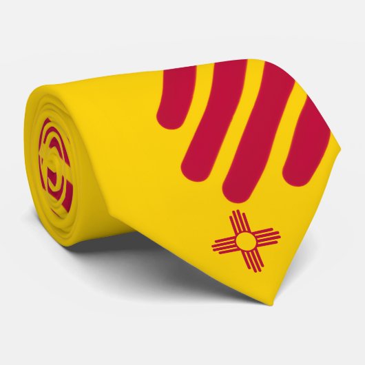 New Mexico Flag themed Krawatte (Gerollt)