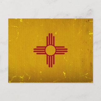 New Mexico Flag VINTAG.png Postkarte