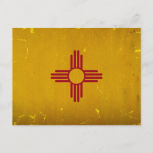 New Mexico Flag VINTAGE.png Postkarte
