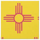 New Mexico Flag Zia Sun Muster Stoff (Nahaufnahme)