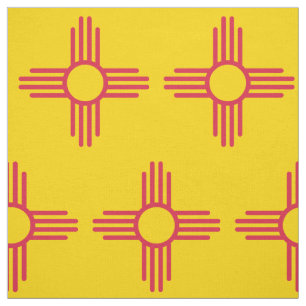 New Mexico Flag Zia Sun Muster Stoff