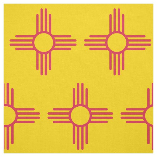 New Mexico Flag Zia Sun Muster Stoff (Muster)