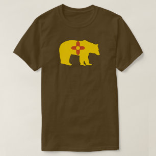 New Mexico Flaggenbär T-Shirt