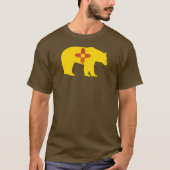 New Mexico Flaggenbär T-Shirt (Vorderseite)