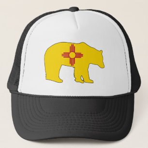 New Mexico Flaggenbär Truckerkappe